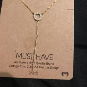 Gold plated dainty necklace